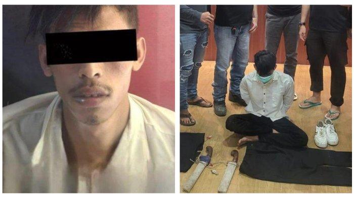 MULYANA MUTILASI PACAR - Mulyana (23), tega membunuh dan memutilasi kekasihnya, SA (19) di Banten karena mengelak bertanggung jawab atas kehamilan korban. Mulyana ternyata pernah masuk program orang pinggiran di Trans7, 8 tahun silam. Ia dinarasikan sebagai penjaja opak yang hidup dalam keterbatasan dan tanpa kasih sayang orang tua karena sudah berpisah. (Dok. Polres Serang).