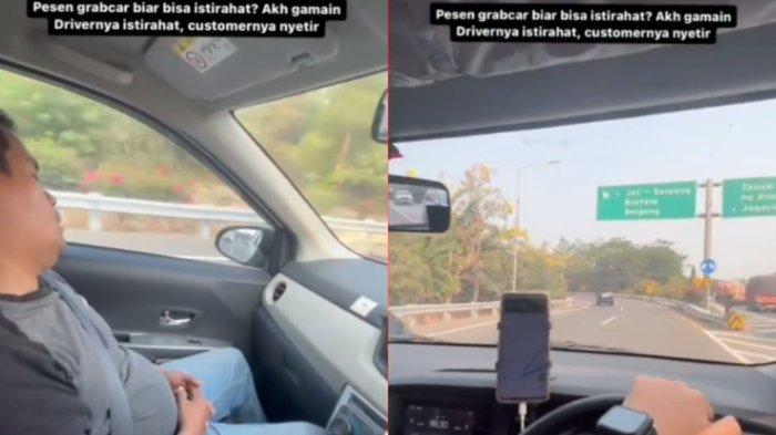 Sebuah video viral di media sosial memperlihatkan aksi terpuji yang dilakukan seorang pria kepada driver taksi online. Driver taksi online tersebut tampak kelelahan sampai tertidur di kursi depan samping sopir
