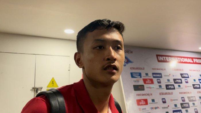 Dony Tri Pamungkas, saat ditemui usai pertandingan uji coba kontra Uzbekistan U-20, di Stadion Madya, Senayan, Jakarta.