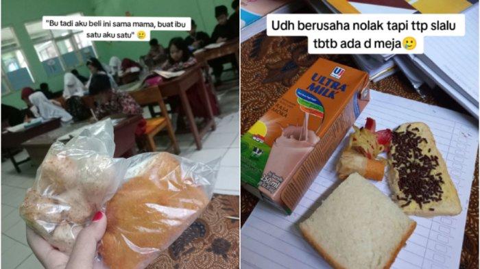 Giandra Keyla Madjid As (24), guru kelas 3 di SDN Cicalengka 07, Cicalengka Kulon, Cicalengka, Kabupaten Bandung, Jawa Barat, membagikan cerita haru bahagia tentang para siswanya yang kerap menyisihkan makanan yang dibawa untuknya hingga diantar jempur. 