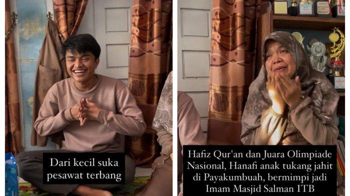 KETERIMA DI ITB - Hanafi, anak tukang jahit keterima di ITB jalur prestasi. Ia dikenal sebagai hafiz Quran sekaligus imam masjid di kampungnya, Rabu (9/7/2025).