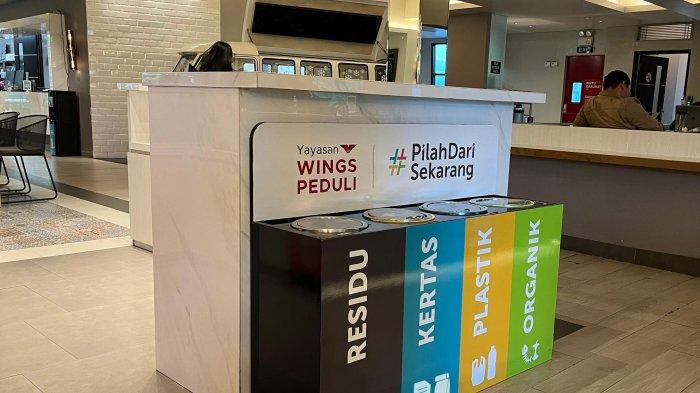 Ilustrasi tempat sampah pilah.