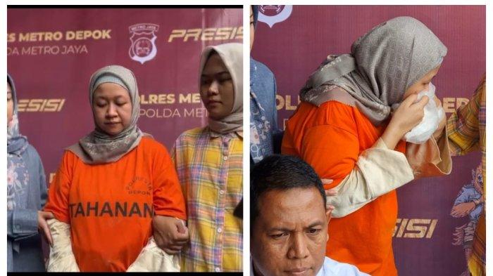 Influencer Parenting Meita Irianty yang tersandung kasus penganiayaan balita di Polres Metro Depok, Kamis (1/8/2024)