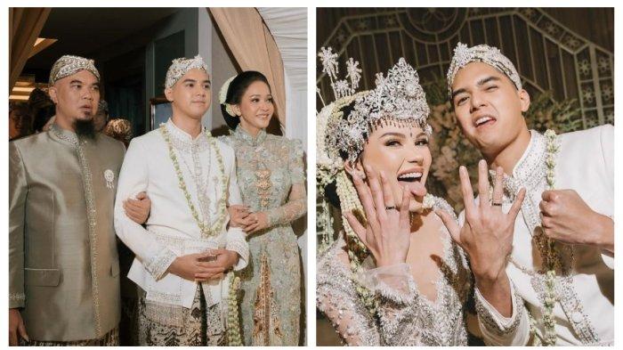 PERNIKAHAN AL GHAZALI - Ahmad Dhani berharap mantan istrinya, Maia Estiany bisa berdampingan saat acara ngunduh mantu Al Ghazali. (Instagram alghazali7 dan alyssadaguise ).