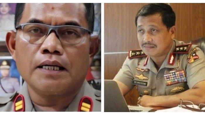 Iptu Rudiana dan Mantan Wakapolri RI, Komjen Pol Purn Oegroseno. 