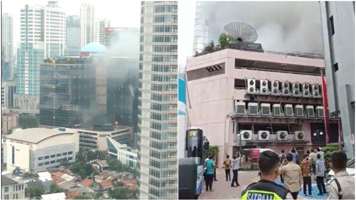 Penampakan Kebakaran di Gedung Kemenkumham: Asap Hitam Membumbung ...