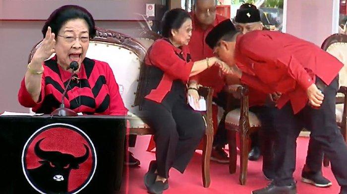 Ketua Umum PDIP Megawati Soekarnoputri dan Gubrnur Jakarta terpilih Pramono Anung.