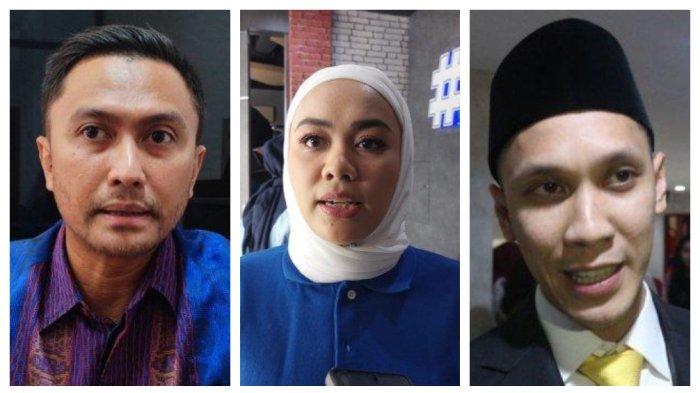 (Kiri foto) Caleg petahana Partai Demokrat, Ali Muhammad Johan (tengah foto) Caleg petahana PAN, Zita Anjani (kanan foto) Caleg Pertahanan Golkar, Dimaz Raditya.