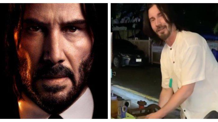 Viral John Wick KW Dagang Sotong di Thailand, Sosoknya yang Ganteng