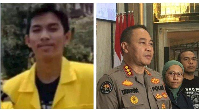Kolase Foto Hasya Athallah Saputra dan Keluarga Hasya ke Polda Metro Jaya.