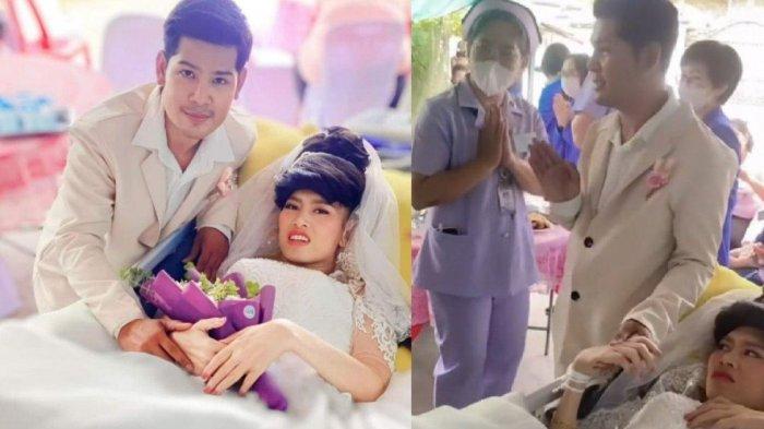 Kolase Foto pasangan Khun Thew Kritikorn dan pacarnya Khun Ik.