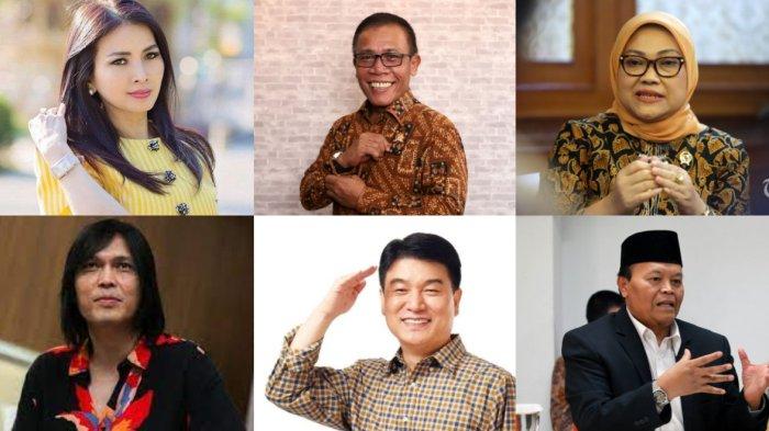 Kolase Liliana Tanoesoedibjo, Masinton Pasaribu, Ida Fauziah, Once Mekel, Chong Sung Kim dan Hidayat Nur Wahid, para caleg DPR RI dapil neraka Jakarta II.