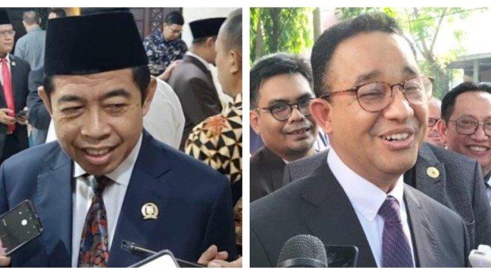 Kolase foto Ketua DPW PKS Jakarta Khoirudin dengan Anies Baswedan