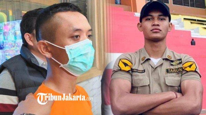 Kolase foto Tegar Rafi Sanjaya (kiri) dan Putu Satria (kanan). Putu tewas dianiaya seniornya, Tegar, diduga karena alasan cemburu sosial.