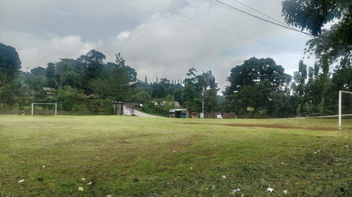 Lapangan GDR yang akan menjadi TPS 33, Tempat Prabowo Subianto Melakukan Pencoblosan, Minggu (11/2/2024).