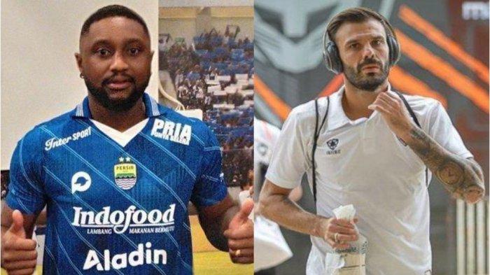 Dua pemain asing Persib Bandung Levy Madinda dan Tyronne del Pino.