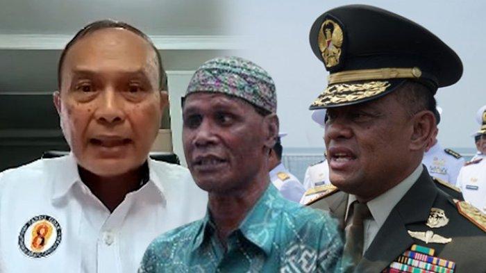 MENTAL PENAKUT HERCULES -Kolase foto Eks Kabais Letjen TNI (Purn) Yayat Sudrajat (kiri), Ketua Umum Grib Jaya Hercules (tengah) dan Eks Panglima TNI Jenderal TNI (Purn) Gatot Nurmantyo (kanan). Yayat muncul dalam polemik premanisme untuk membela Gatot dan mengungkap nyali Hercules yang penakut saat di Timor Timur.