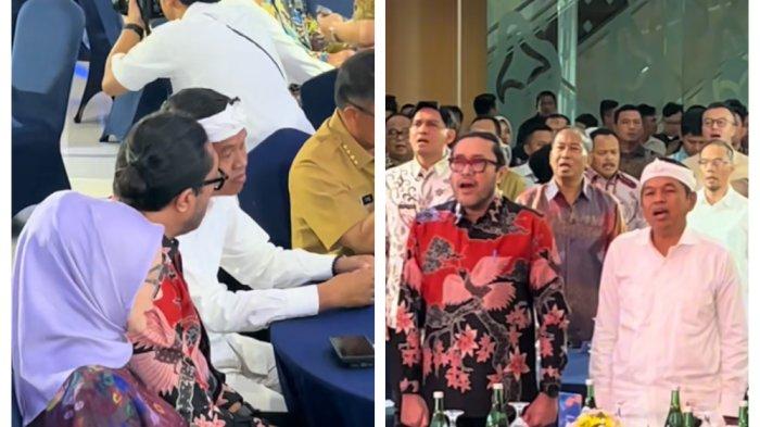 ONO BERTEMU KDM - Wakil Ketua DPRD Jabar Ono Surono bertemu Gubernur Jawa Barat Dedi Mulyadi dalam diskusi yang digelar sebuah media online di Bandara Internasional Kertajati, Majalengka, pada Senin (19/5/2025).