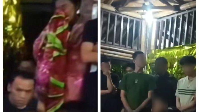 PESTA SESAMA JENIS- Polisi amankan peserta pesta gay di salah satu vila di wilayah Kecamatan Megamendung, Kabupaten Bogor. Polisi menggerebek sebuah acara bertema family gathering yang diduga menjadi ajang pesta gay di sebuah vila kawasan Puncak Bogor, Jawa Barat, pada Minggu (22/6/2025) tengah malam. Kasat Reskrim AKP Teguh tampak mengamankan 75 orang.(Dok. Polres Bogor)