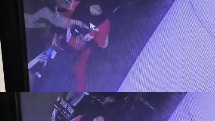 PETUGAS SPBU DITAMPAR - Tangkapan layar rekaman CCTV kejadian petugas SPBU Pertamina di Jalan Karang Satria, Tambun Utara Bekasi ditampar konsuem perempuan, kejadian dipicu karena pelaku salah jalur pengisian dan minta dilayani duluan.