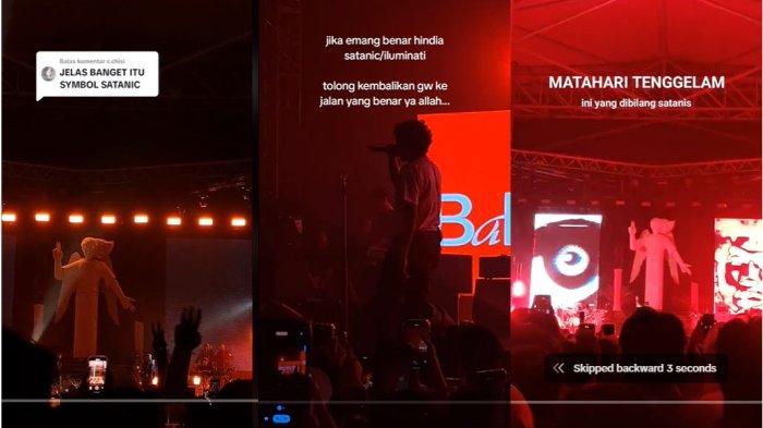 Konser Hindia atau Baskara Putra ada simbol Iluminati.