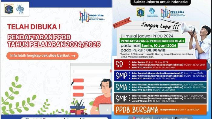 Pendaftaran dan pemilihan sekolah PPDB Jakarta 2024 dibuka