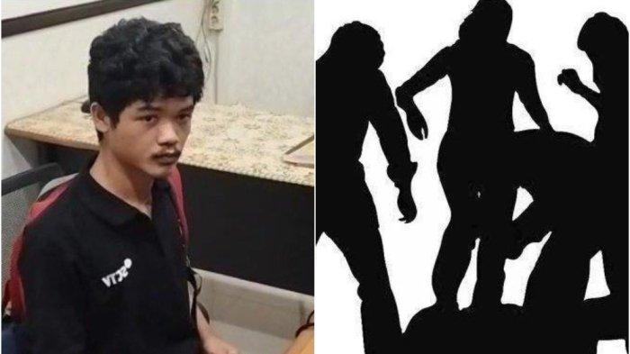 Muhammad Syarif (22 th;kiri), wartawan stasiun tv jadi korban pengeroyokan sekelompok orang tidak dikenal di Jalan Lodan Raya, Kelurahan Ancol, Pademangan, Jakarta Utara, Minggu (23/7/2023).