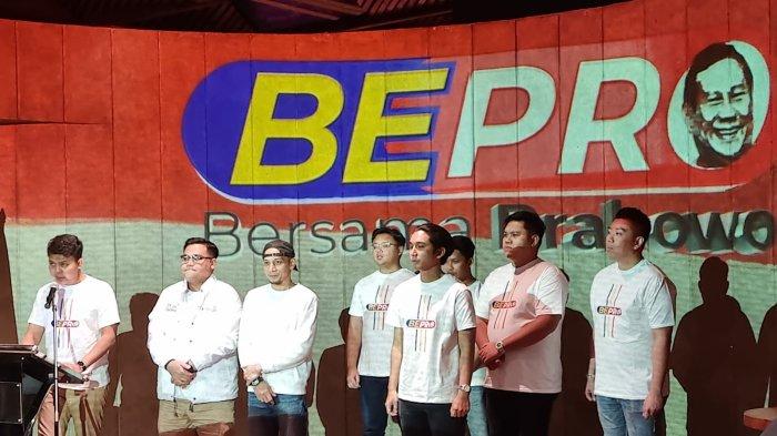 Pengurus Bepro DKI Jakarta resmi dideklarasikan untuk mengkampanyekan Prabowo Subianto kepada anak-anak muda dengan cara-cara kreatif.