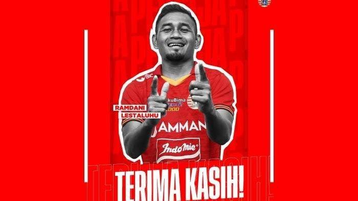 Persija Jakarta resmi melepas Ramdani Lestaluhu pada 8 Mei 2022.