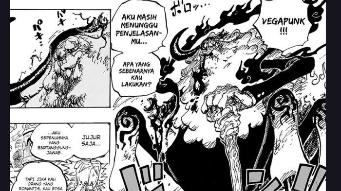 Potongan manga One Piece 1104, Saturn babak belur
