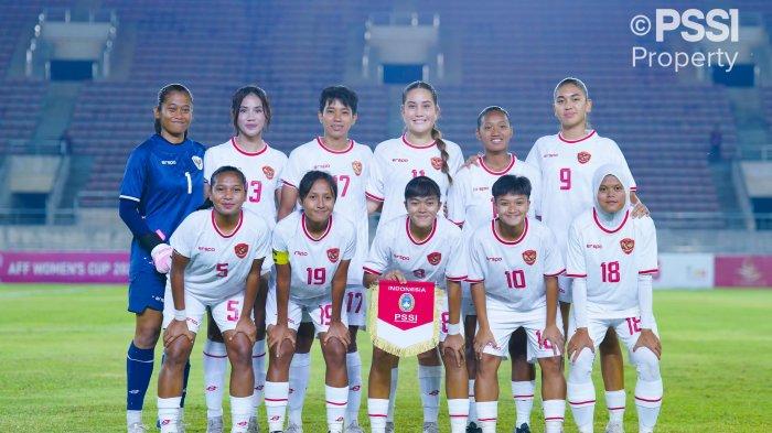 Potret skuad Timnas Putri Indonesia di Piala AFF 2024.