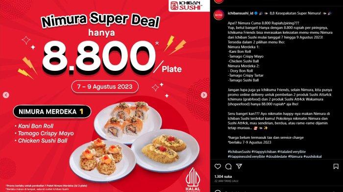 Promo 8.8 Ichiban Sushi