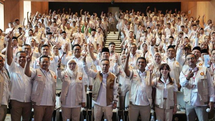 Rakercab DPC gerindra Tangsel, Minggu (8/10/2023).