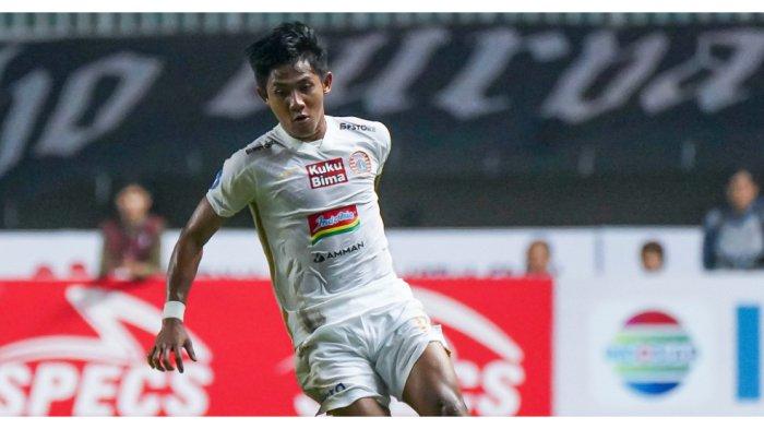 Sayap Perisja Jakarta, Firza Andika pada laga melawan Persikabo 1973, Minggu (9/7/2023).