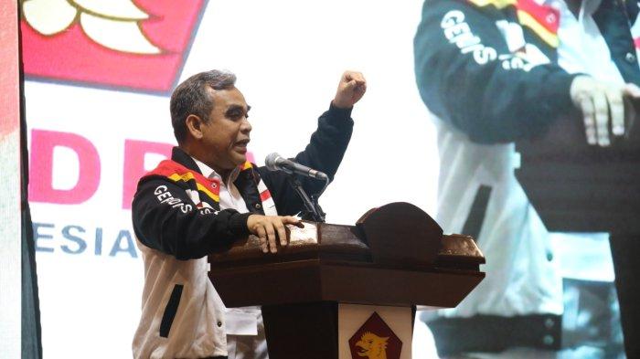 Sekjen Partai Gerindra Ahmad Muzani menghadiri Rapat Koordinasi Daerah (Rakorda) DPD Gerindra Sumatera Selatan, Rabu (14/6/2023).