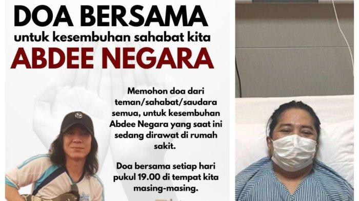Slank meminta Slankers doa bersama untuk kesembuhan Abdee Negara.