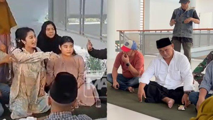 Suasana mediasi antara pedangdut Dewi Perssik dan Ketua RT, Malikan berlangsung panas di Lebak Bulus, Jakarta Selatan.