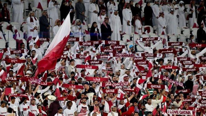 Suporter Timnas Qatar di Piala Asia 2023