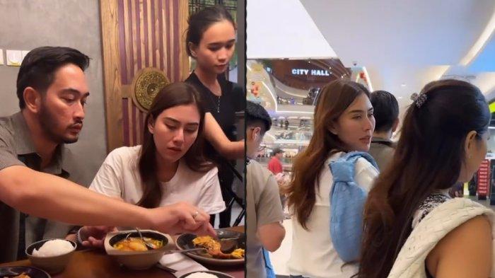 Syahnaz Sadiqah dan Jeje Govinda mesra di mal.