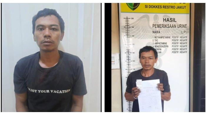 Tampang melas Usman ketika ditangkap polisi usai aniaya anak sendiri hingga tewas.