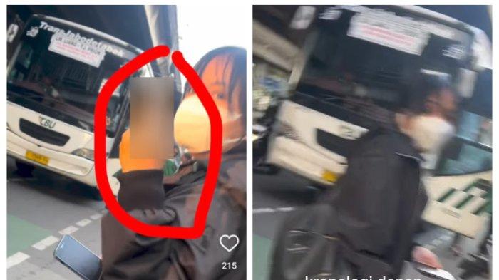 Driver ojol menerima perlakuan buruk setelah menolak permintaan seorang penumpang untuk melawan arah di Jalan Yos Sudarso, Kelapa Gading, Jakarta Utara, pada Rabu (16/4/2025). Pelaku bahkan mengacungkan jari tengah kepada driver ojol tersebut. (Instagram/wr_rmdhn11).