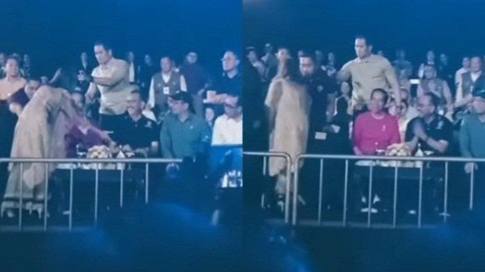 Terkuak identitas diduga artis yang mendekat dan seolah mengajak Presiden Jokowi berjoget diacara Malam Apresiasi Nusantara di titik nol IKN Nusantara, Kalimantan Timur.