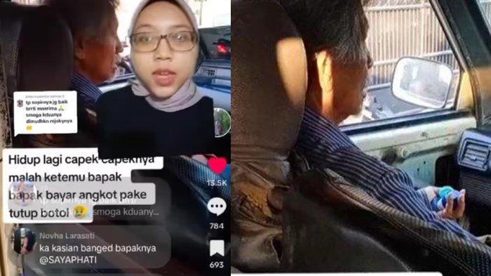 Kondisi mobil sopir angkot di Kalideres, Jakarta Barat yang gratiskan seorang kakek bayar ongkos pakai tutup botol ternyata memilukan.