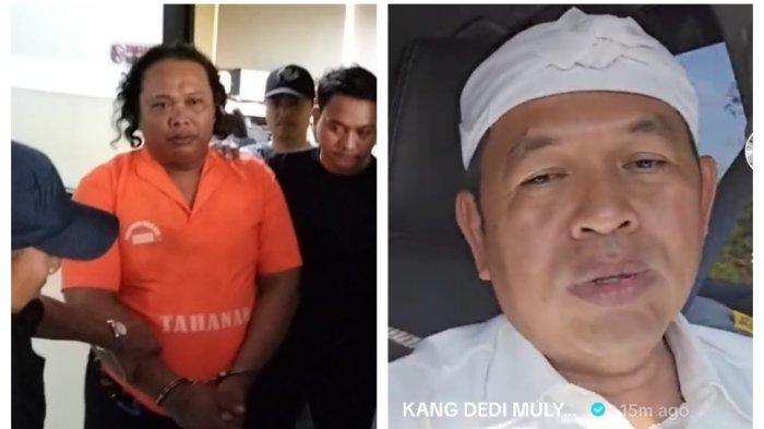 JAGOAN CIKIWUL DITANGKAP - Kang Dedi Mulyadi turut merespons terkait aksi premanisme yang dilakukan Suhada yang mengaku jagoan dari Cikiwul. Ia pun kini telah ditangkap jajaran Polres Metro Kota Bekasi. (Tiktok KangDediMulyadi dan TribunJakarta.com/Yusuf Bachtiar).