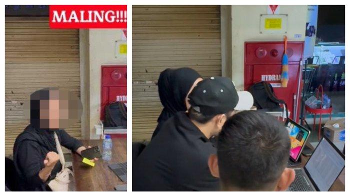 Syifa maling uang toko HP Rp798 juta santai tak bersalah saat diinterogasi pemilik toko.