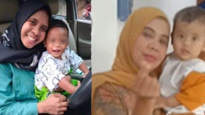 Siti Mauliah tak bisa menahan air matanya karena rindu Daanish, bayi yang setahun ia rawat bak anak sendiri.