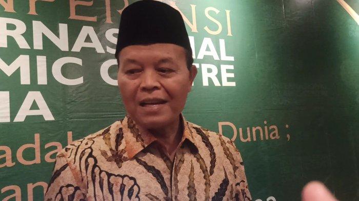 Wakil Ketua Majelis Syura PKS Hidayat Nur Wahid menghadiri Konferensi Islamic Centre Internasional di Mercure Ancol, Pademangan, Jakarta Utara, Selasa (22/11/2022) malam.