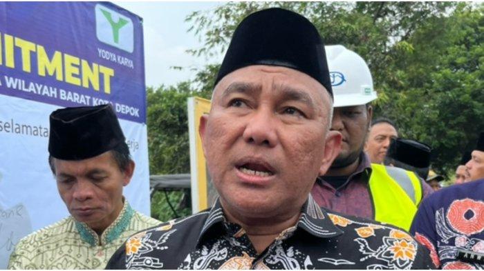 Wali Kota Depok, Mohammad Idris, saat dijumpai wartawan di Situ Tujuh Muara, Sawangan, Kota Depok, Jumat (23/6/2023). (2)
