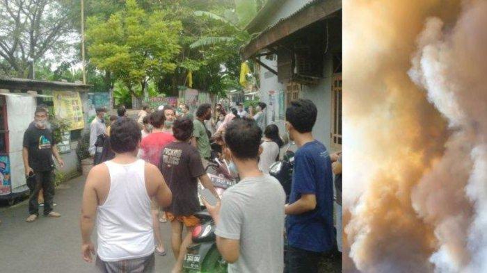 Warga Koang Jaya Karawaci Kota Tangerang dievakuasi dari rumahnya akibat kebocoran gas