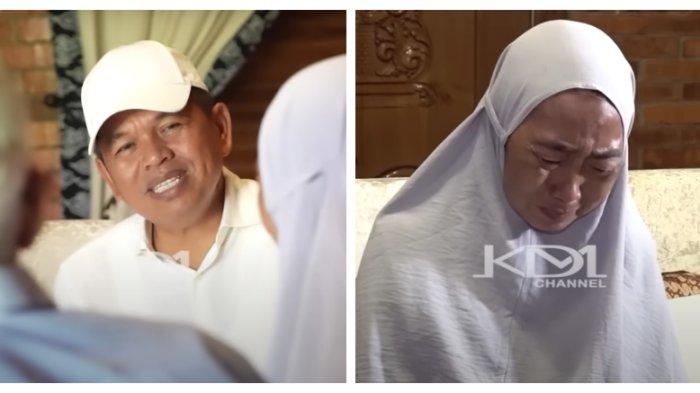 ANAK ANIAYA IBU - Melani, ibu yang dianiaya anak sendiri, mengatakan di hadapan Dedi Mulyadi bahwa tak akan mencabut laporan polisi atas penganiayaan yang dialaminya oleh anaknya sendiri. (YouTube KDM Channel ).